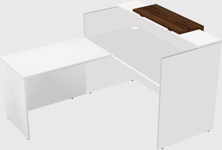 L-shaped modular reception