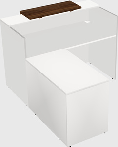 L-shaped modular reception