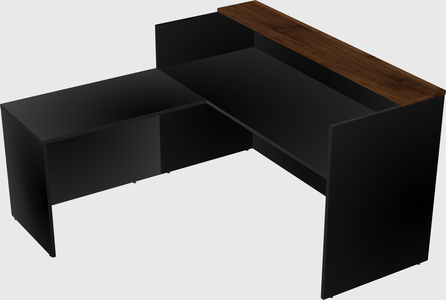 L-shaped modular reception