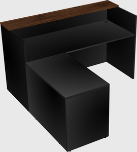 L-shaped modular reception