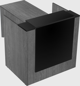 L-shaped modular reception