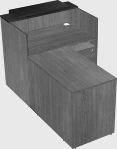 L-shaped modular reception