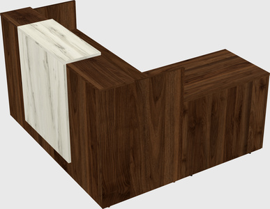 L-shaped modular reception