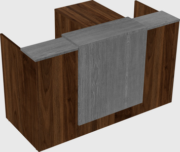 L-shaped modular reception