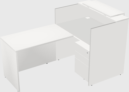 L-shaped modular reception