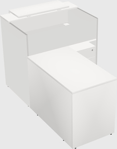 L-shaped modular reception