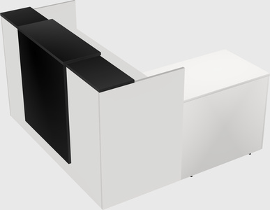 L-shaped modular reception