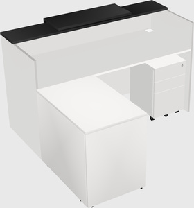L-shaped modular reception