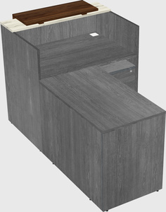 L-shaped modular reception