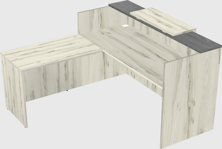 L-shaped modular reception