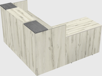 L-shaped modular reception