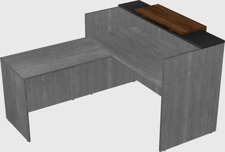 L-shaped modular reception