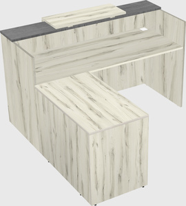 L-shaped modular reception