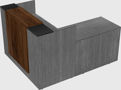 L-shaped modular reception