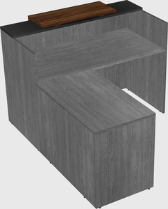 L-shaped modular reception
