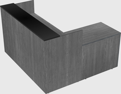 L-shaped modular reception