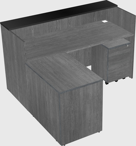 L-shaped modular reception