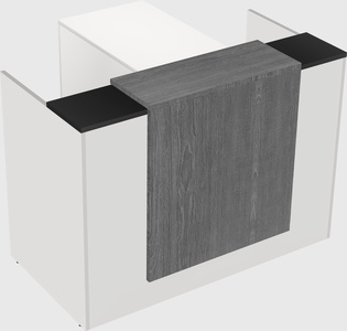 L-shaped modular reception