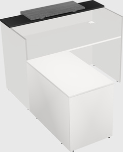 L-shaped modular reception