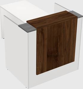 L-shaped modular reception