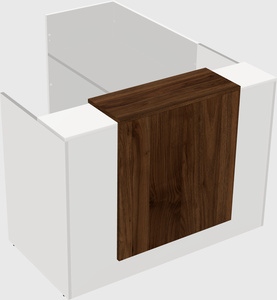 L-shaped modular reception