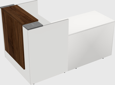 L-shaped modular reception