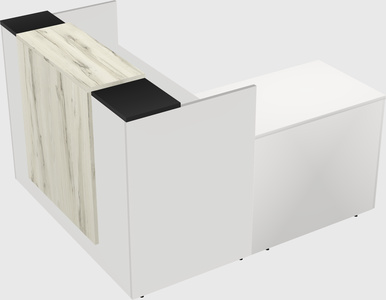 L-shaped modular reception
