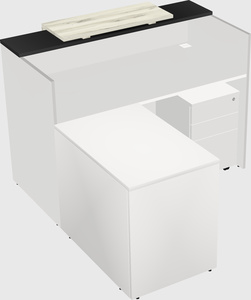 L-shaped modular reception
