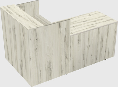 L-shaped modular reception