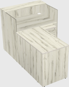 L-shaped modular reception