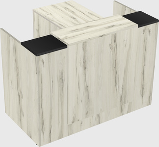 L-shaped modular reception