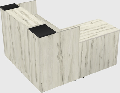 L-shaped modular reception