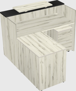 L-shaped modular reception