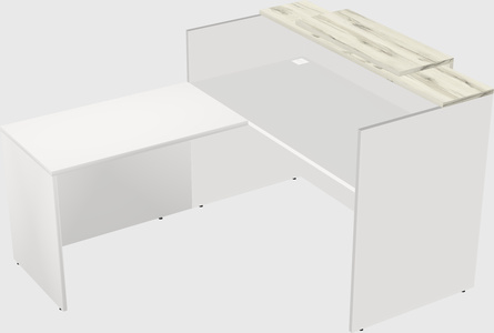 L-shaped modular reception