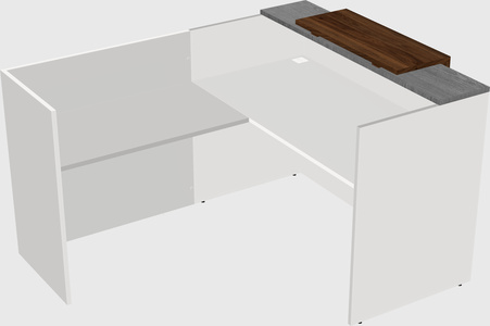 L-shaped modular reception
