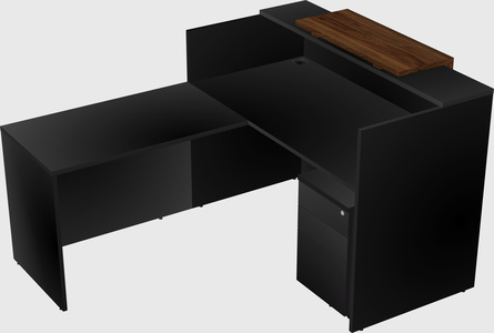 L-shaped modular reception