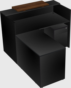 L-shaped modular reception