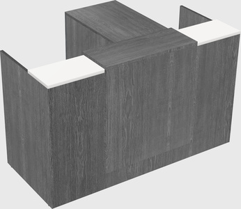 L-shaped modular reception