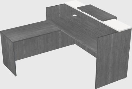 L-shaped modular reception