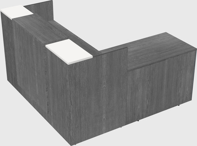 L-shaped modular reception