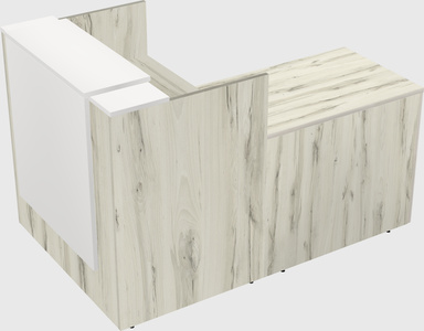 L-shaped modular reception