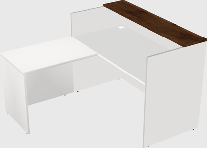 L-shaped modular reception