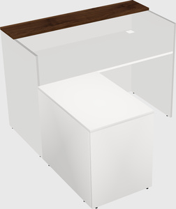 L-shaped modular reception