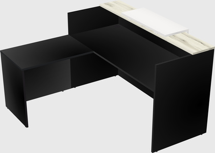 L-shaped modular reception