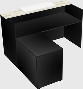 L-shaped modular reception