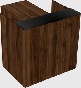 L-shaped modular reception