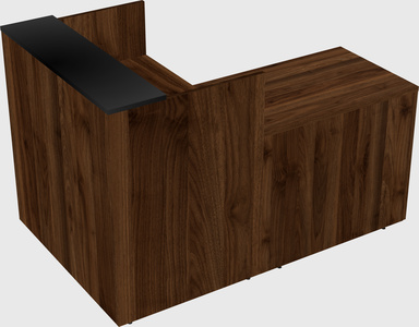 L-shaped modular reception