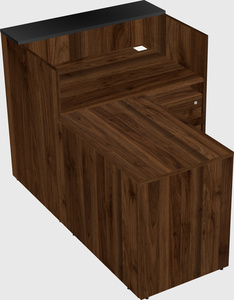 L-shaped modular reception