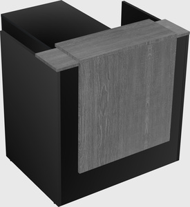 L-shaped modular reception