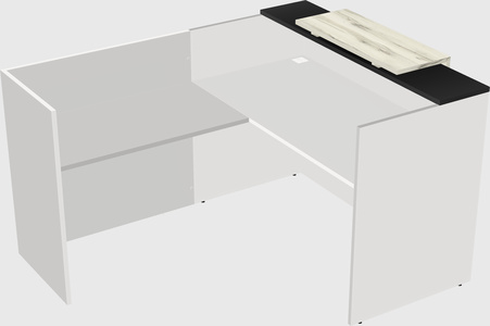 L-shaped modular reception